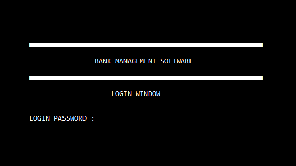 Bank Management System project C project