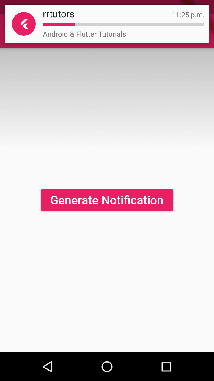 Flutter Notification click events to navigate other screen
