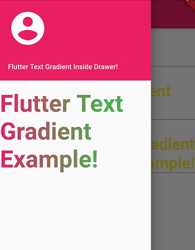 Flutter Text Gradient color