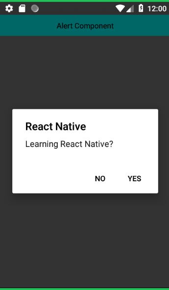 How to display Alert in React NAtive