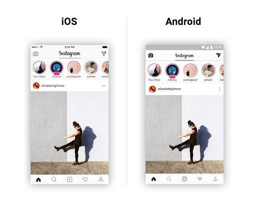 Android ios app designs