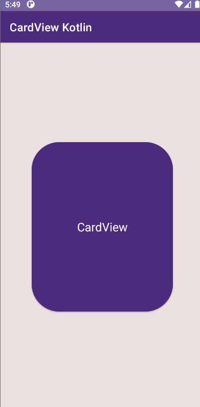 CardView Output