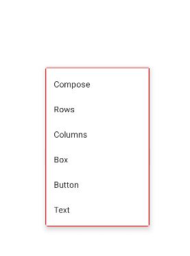 Android Compose DropDownMenu example