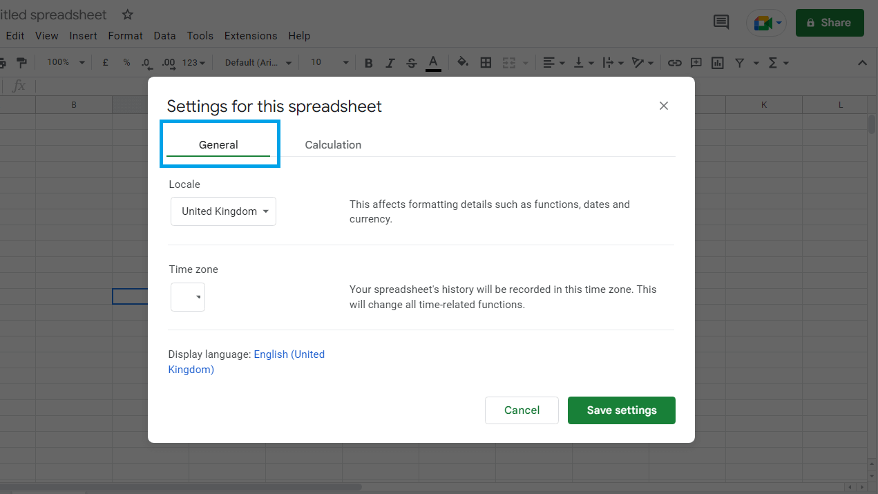 Change the date format in Google Sheets3