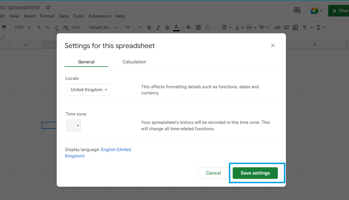 Change the date format in Google Sheets5