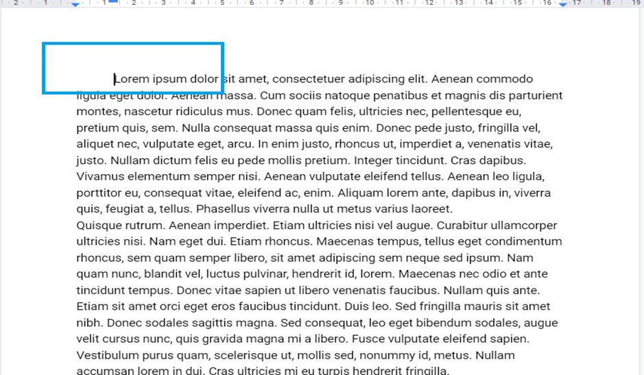 How to Indent a paragraph or page in Google Docs3