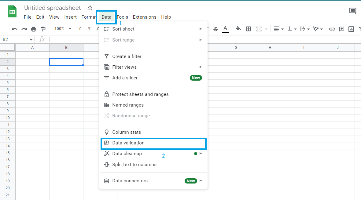 How to create a dropdown list in Google Sheets 7