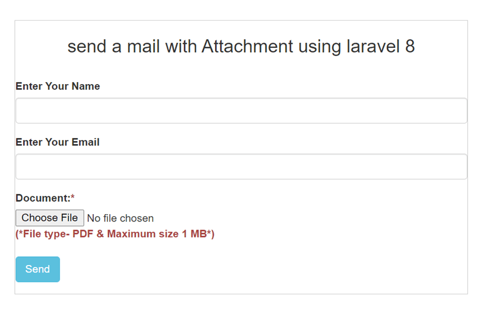 PHP Laravel Send Email Attachement 6