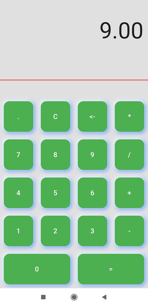Flutter calculator app ui