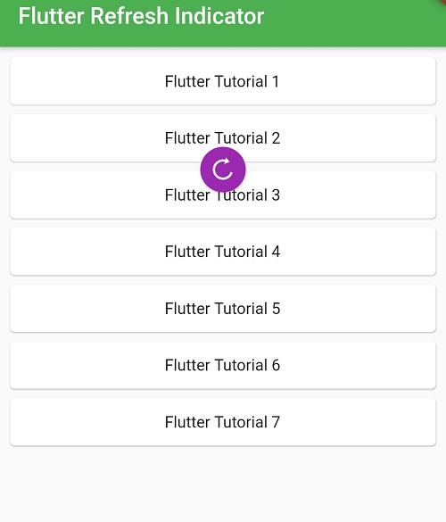 Flutter Pull To Refresh Listview data