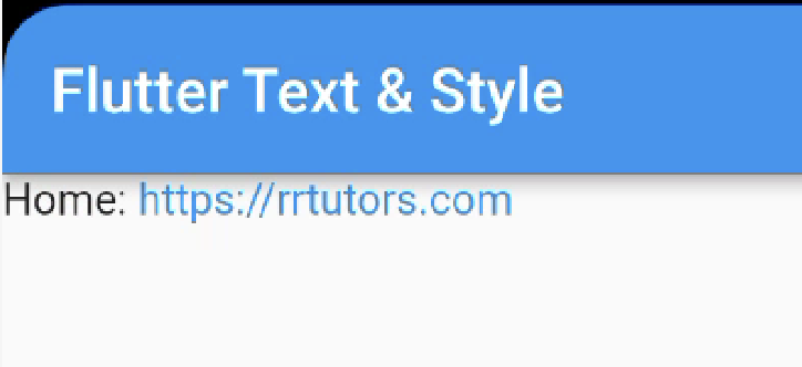 Flutter Text and Style - Text span