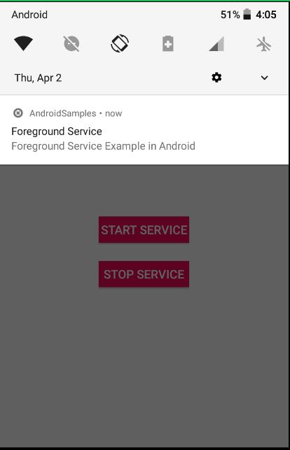 Android Foreground Service