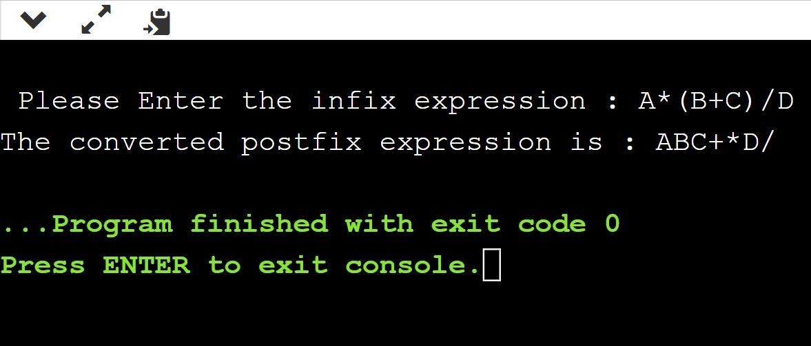 Infix to Prefix c++