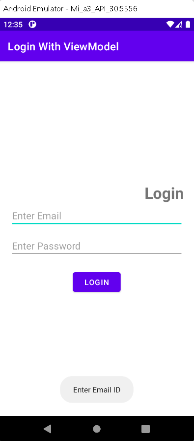 Jetpack Android View Model Login page 2