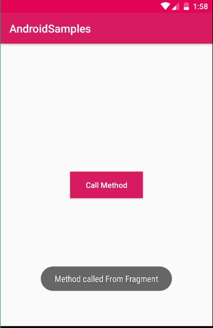 How to call an activity method from a fragment in Android App