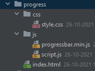 Circle progress bar html css