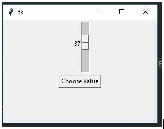 Python Tkinter Scale Option