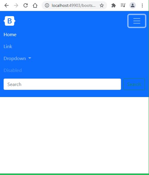 Responsive navigation Menu with bootstrap5 example