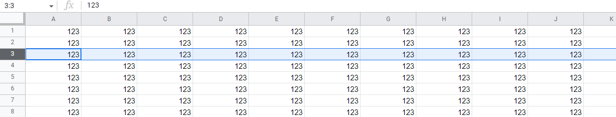 How to select a cell, row, column, cell range, and all cells in Google Sheets2