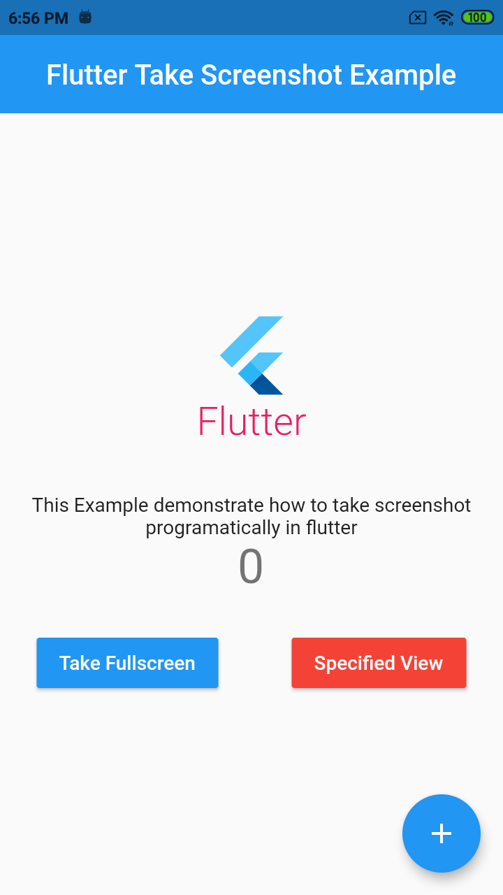 Flutter Screenshot widget