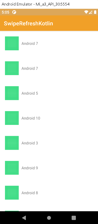Android Swipe to Refresh Recyclerview data