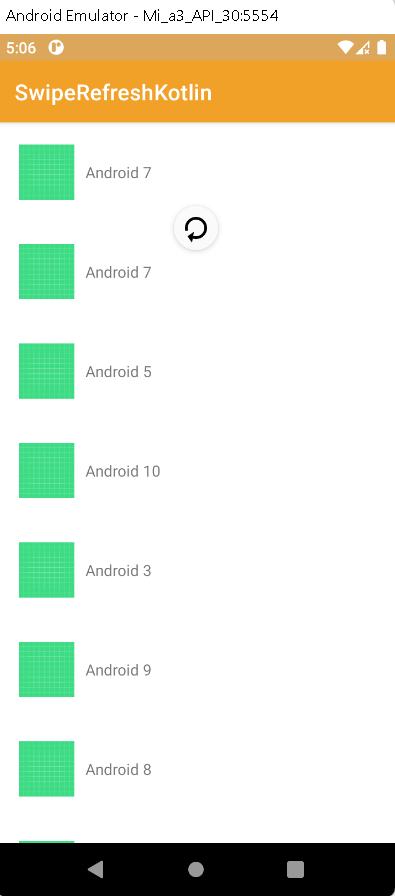 Android Swipe to Refresh Recyclerview data 2
