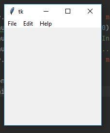 Python menu creation