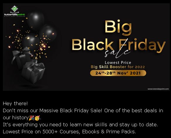 Black friday online course